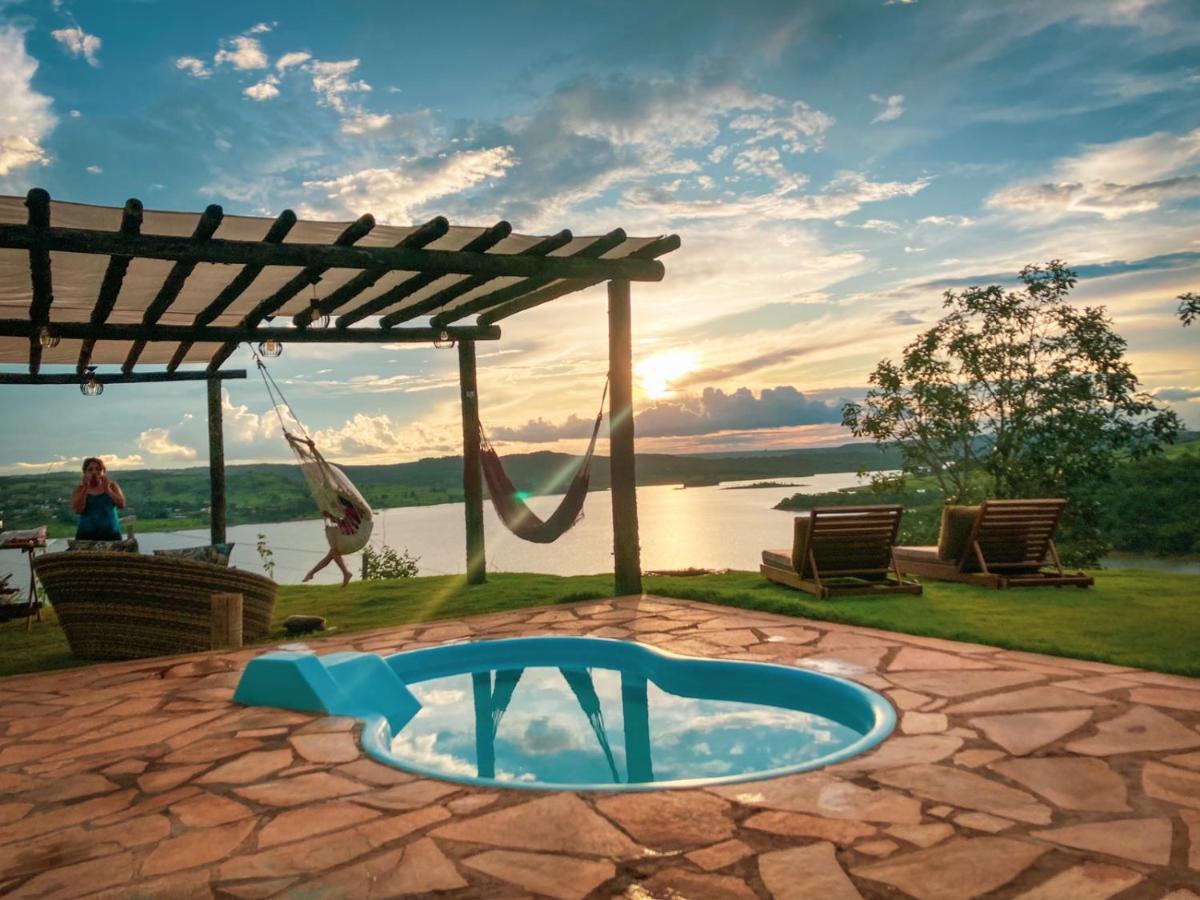 Chale Mirante, Piscina, Cachoeira, Lago E Vista Espetacular Alexania Dış mekan fotoğraf