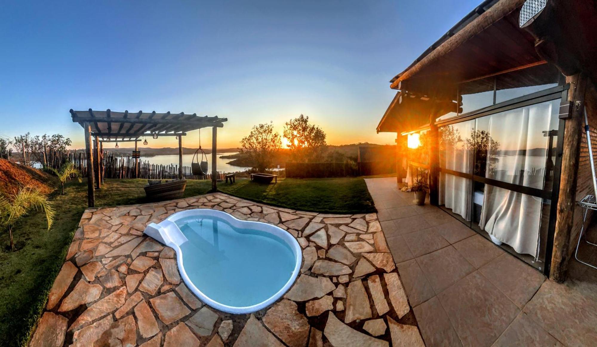 Chale Mirante, Piscina, Cachoeira, Lago E Vista Espetacular Alexania Dış mekan fotoğraf